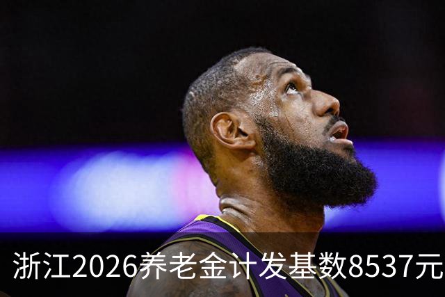 浙江2026养老金计发基数8537元涨104元，涨幅1.23%
